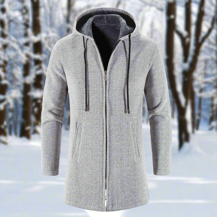 Drune | Jacke - mittellang - Reißverschluss mit Kapuze - warm und bequem
