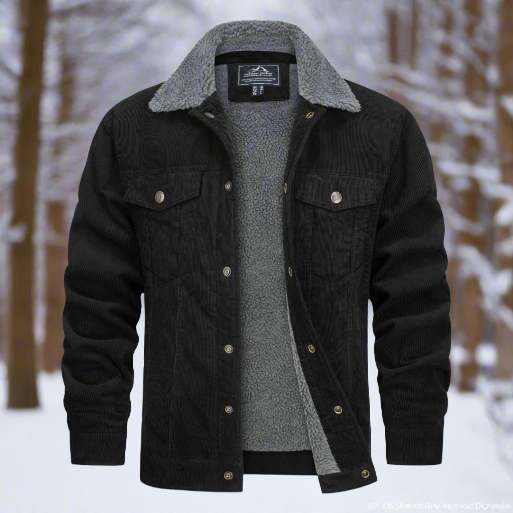 Drune | Sherpa Gefütterte Cordjacke