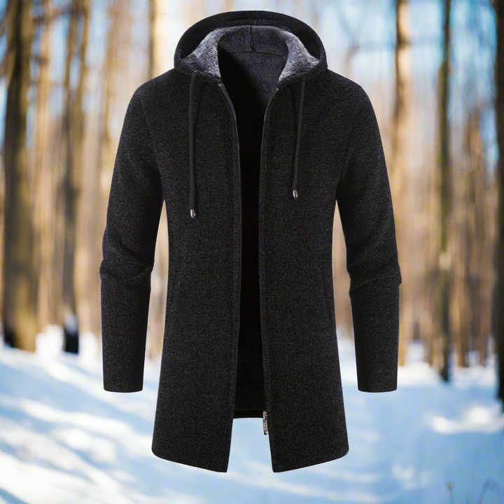 Drune | Jacke - mittellang - Reißverschluss mit Kapuze - warm und bequem