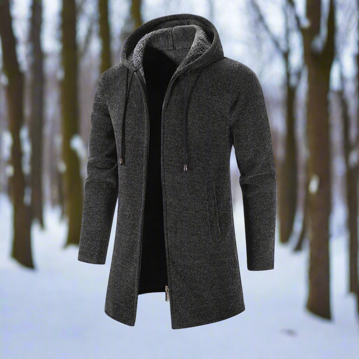 Drune | Jacke - mittellang - Reißverschluss mit Kapuze - warm und bequem