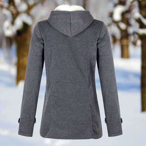 Drune | Duffle Coat - Wollmischung - Kapuze mit Fleece-Futter - Toggle-Buttons - Taschen