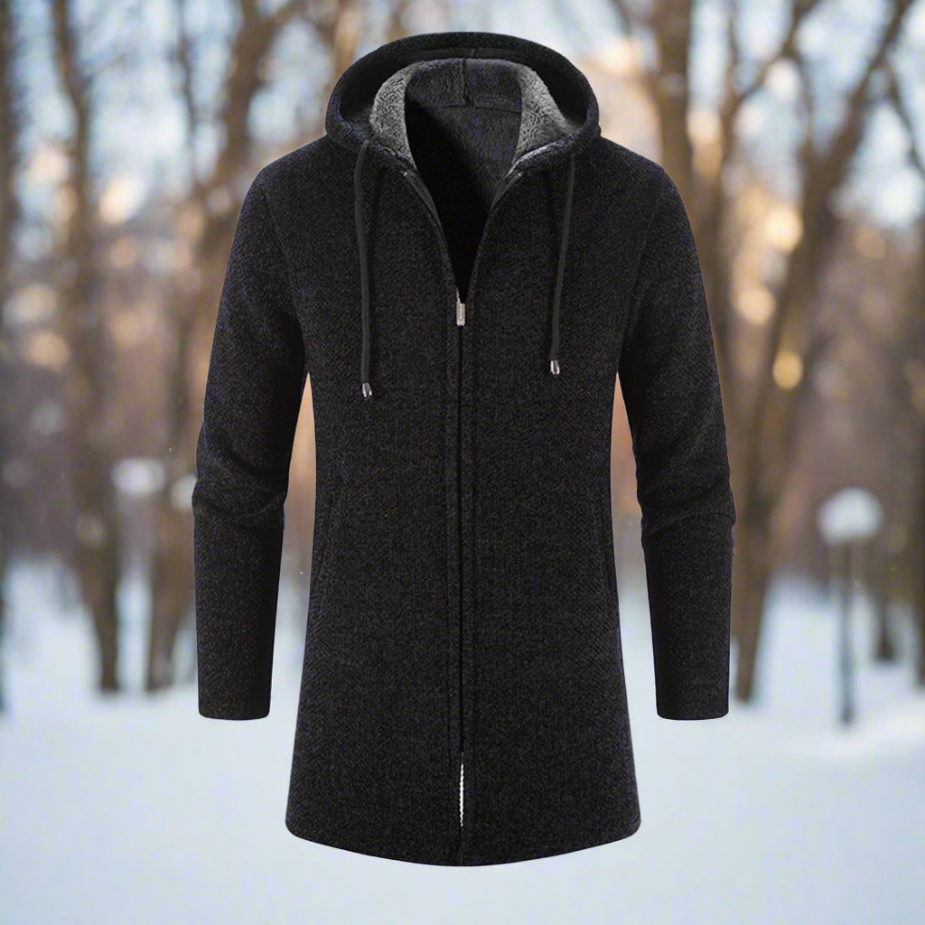 Drune | Jacke - mittellang - Reißverschluss mit Kapuze - warm und bequem