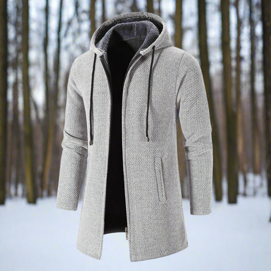 Drune | Jacke - mittellang - Reißverschluss mit Kapuze - warm und bequem