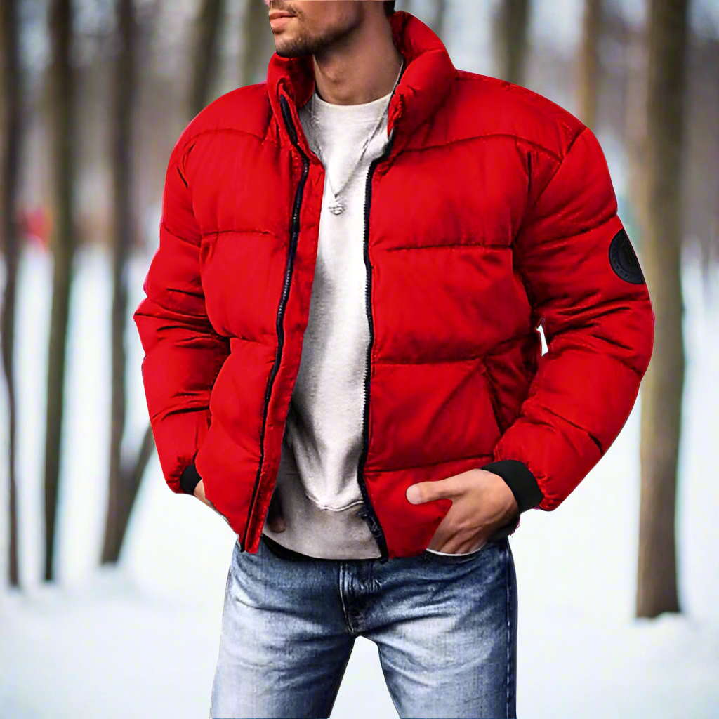 Drune | Daunenjacke - Isolierend und Leicht - Hoher Kragen - Gestepptes Design - Winddicht und Warm
