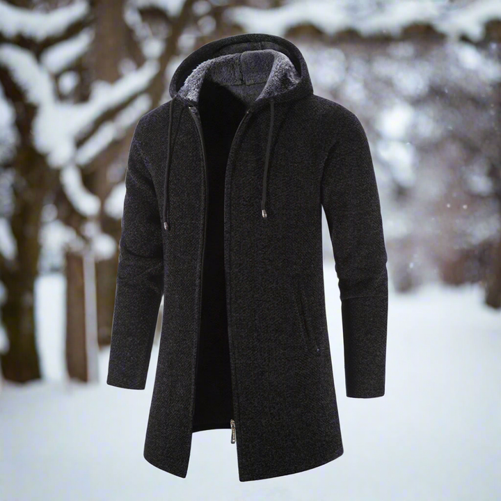 Drune | Jacke - mittellang - Reißverschluss mit Kapuze - warm und bequem