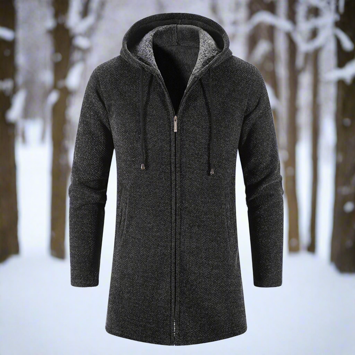 Drune | Jacke - mittellang - Reißverschluss mit Kapuze - warm und bequem