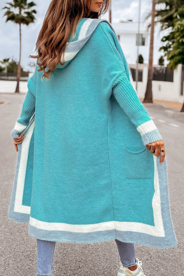 Drune | und Winter Freizeit Alleskönner Kapuzen langer Cardigan Pullover Jacke