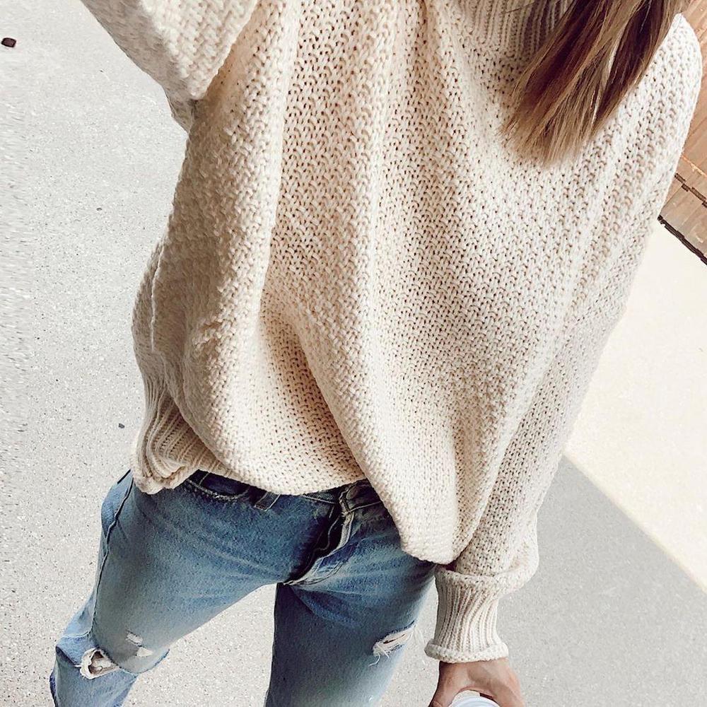 Drune | Unifarbener Langärmeliger Pullover