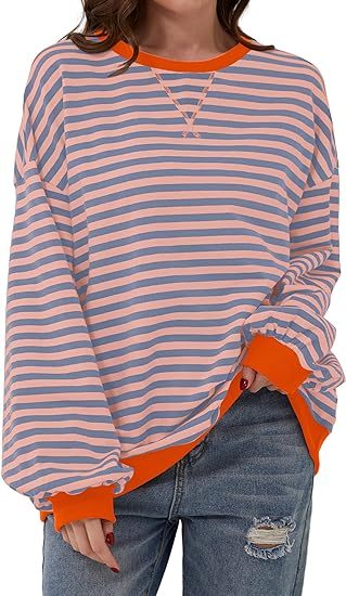 Drune | Gestreiftes Sweatshirt in Kontrastierenden Farben