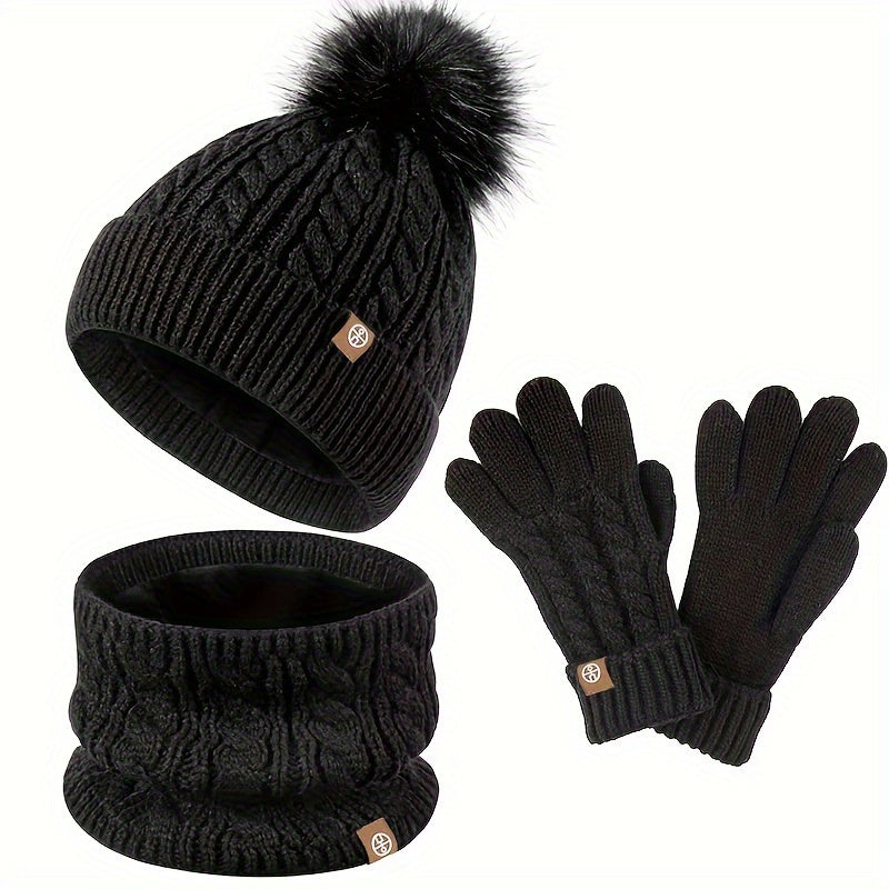 Drune | 3-Teiliges Winterset Für Raffinierten Winterstil Für Frauen