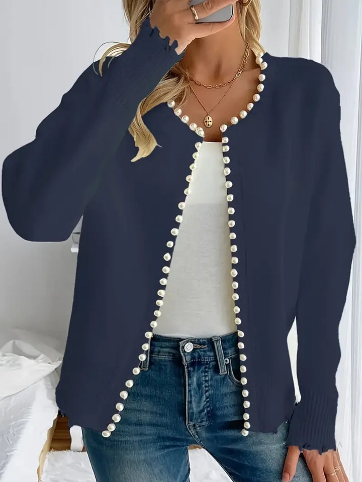 Drune | Strickjacke für Damen, elegant & mit Perlen