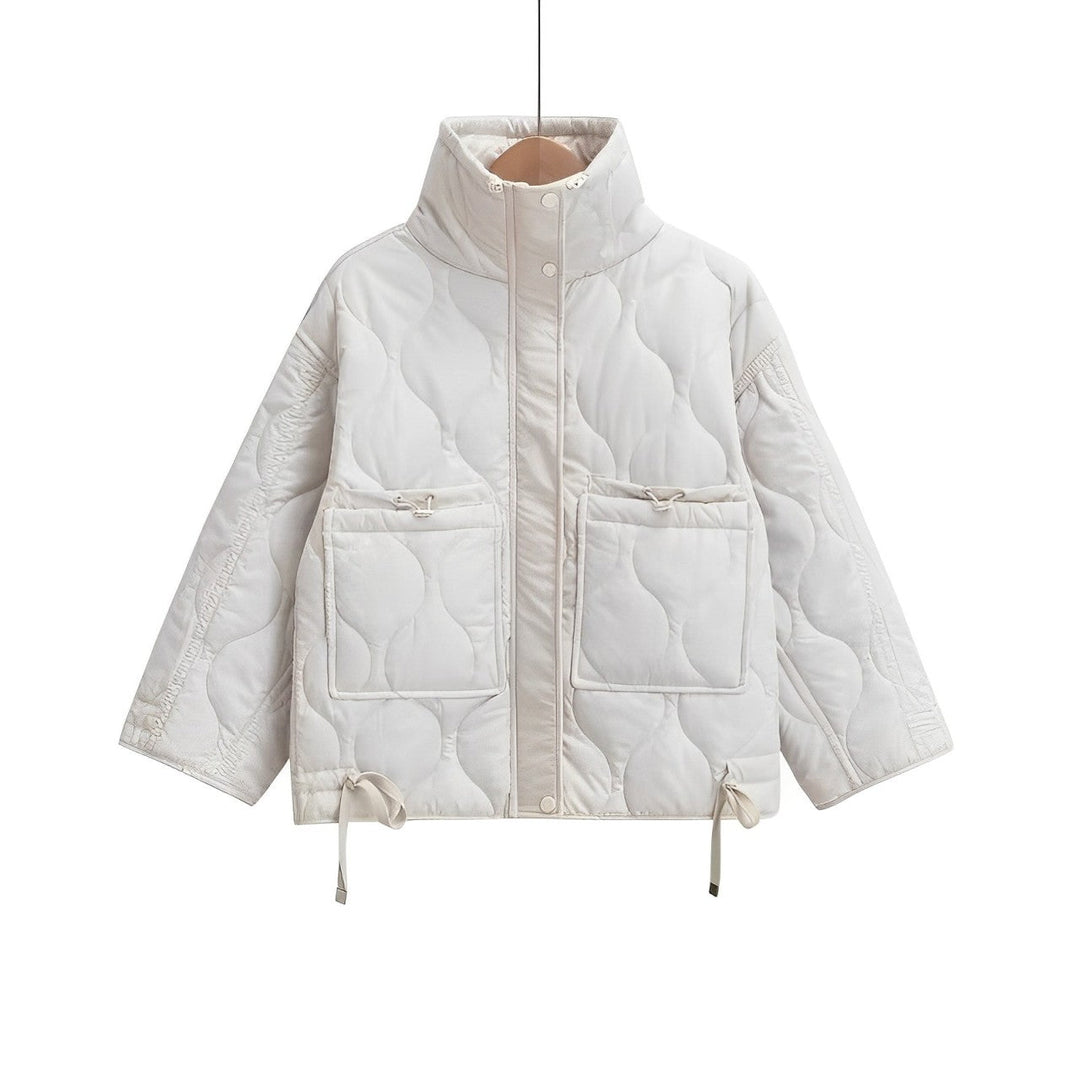Drune | Baumwolljacke Hüftlang mit Stehkragen und Kordelzug