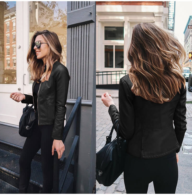 Drune | Elegante Italienische Lederbikerjacke