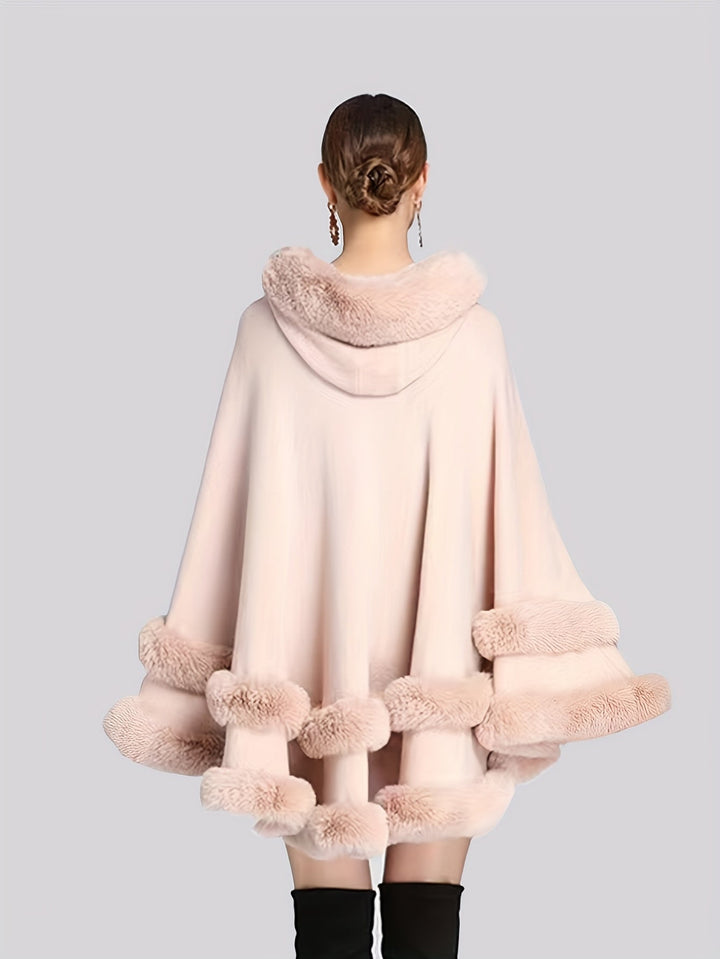 Drune | Oversize-Fellcape-Mantel für Damen