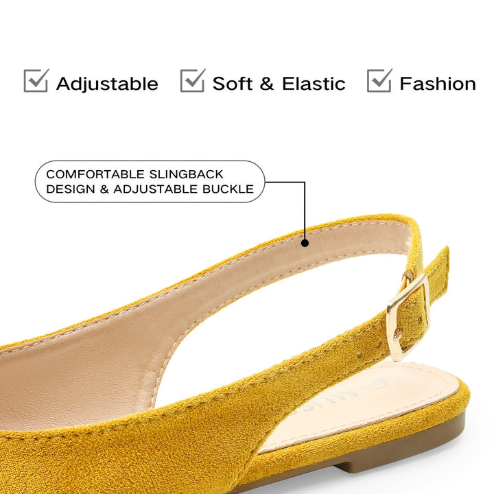 Drune | Flache Slingback Sandalen mit Schleife