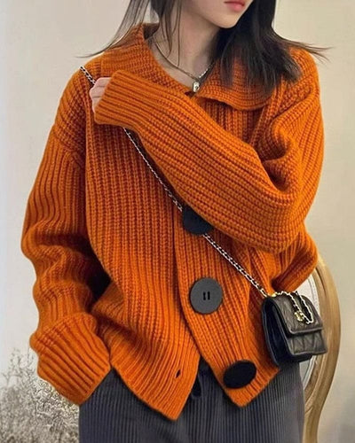 Drune | Strickjacke mit großen Knöpfen