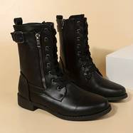 Drune - Stiefelette mit Reißverschluss und Spitze