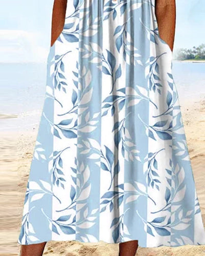 Drune | Kleid mit Schmaler Passform und Kurzen Ärmeln