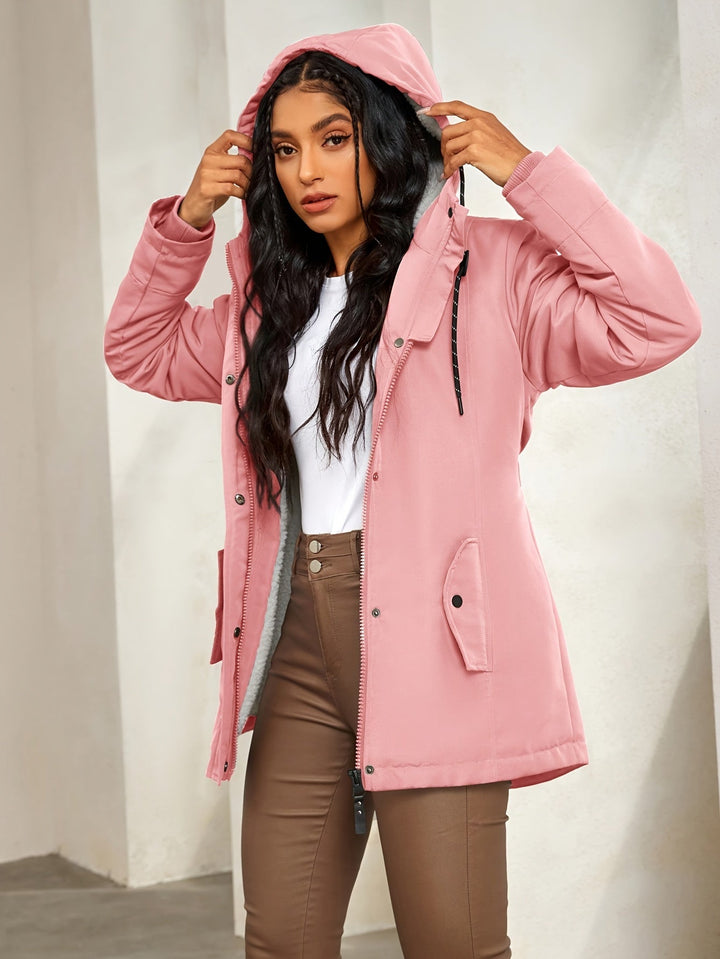 Drune | Winter Casual Cozy mit Fleece-Futter und Kapuze für Damen Ideal für Herbst-Winter