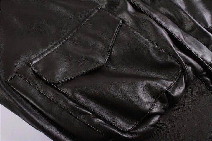 Drune | Herren Lederjacke mit praktischen Taschen
