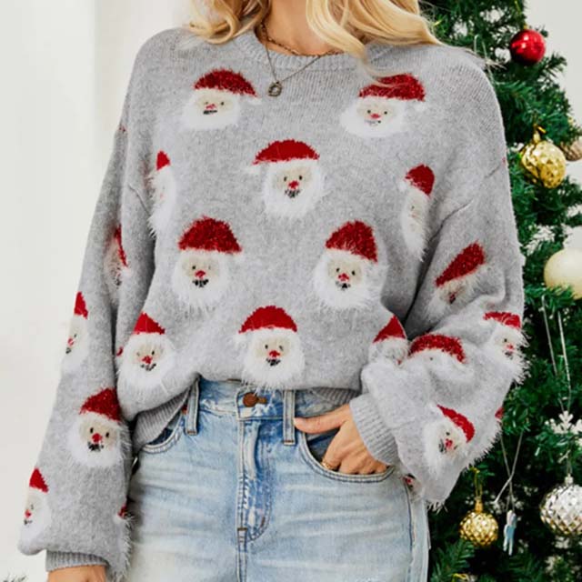 Drune | Weihnachtlicher Strickpullover mit Rentiermotiv
