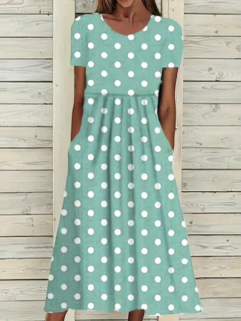 Drune | Midi Kleid mit Polka Dots für Frühling/Sommer