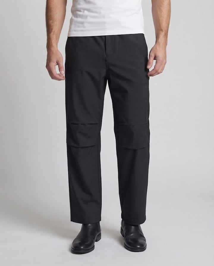 Herren Relaxte Wide‑Leg-Hose aus technischem Stretch‑Twill mit cleanem Bund Drune
