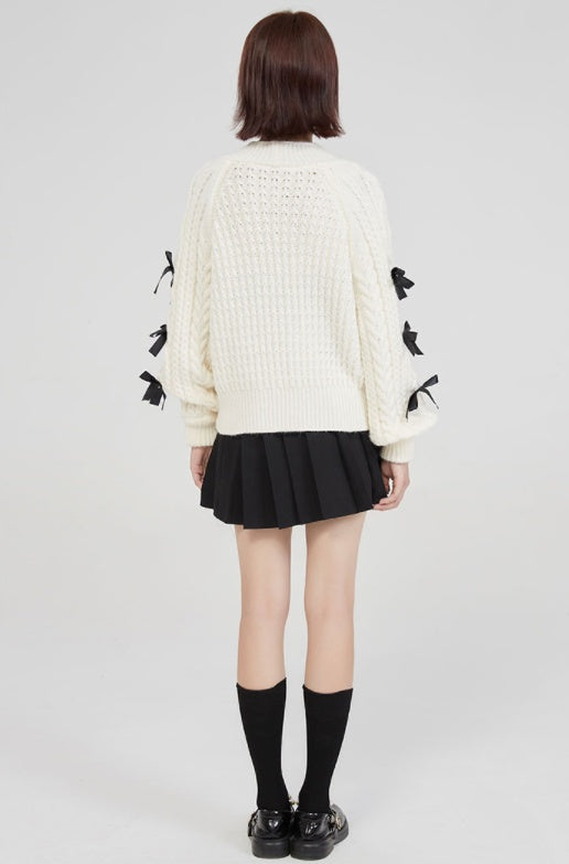 Drune | Strickjacke mit Schleifendetails