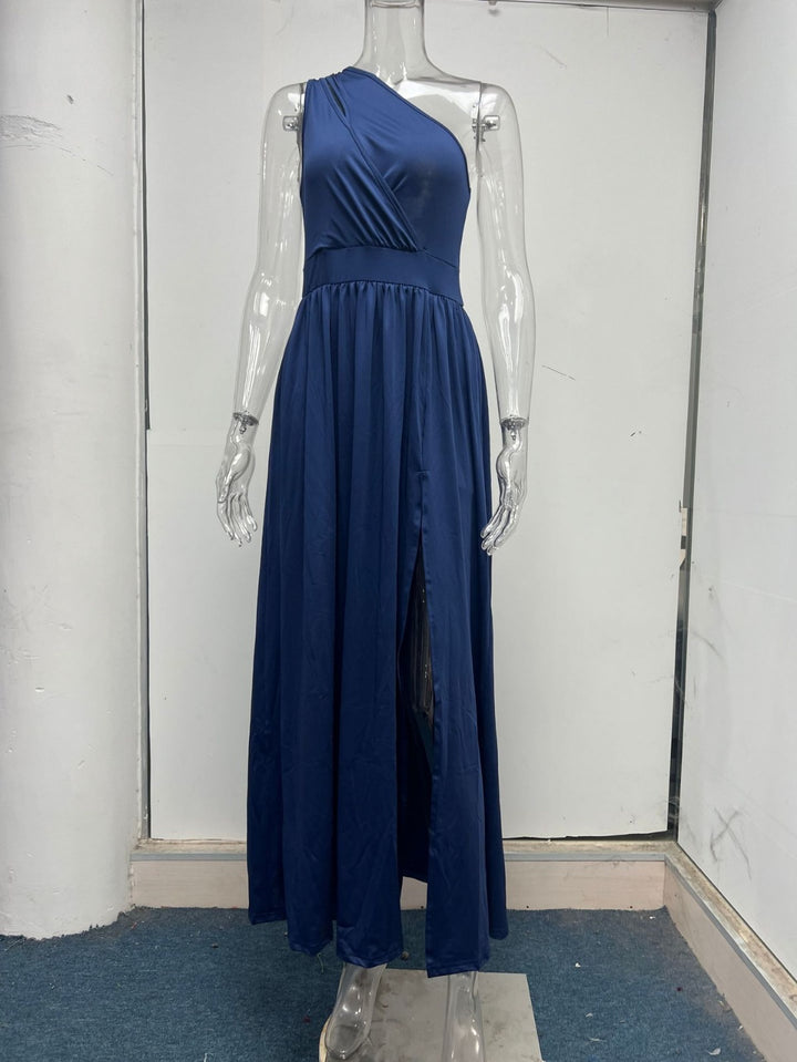 Drune | Ärmelloses Kleid mit hoher Taille und Öffnung