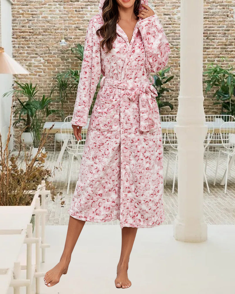 Drune | Robe mit Leopardmuster und Elegant Merkmalen