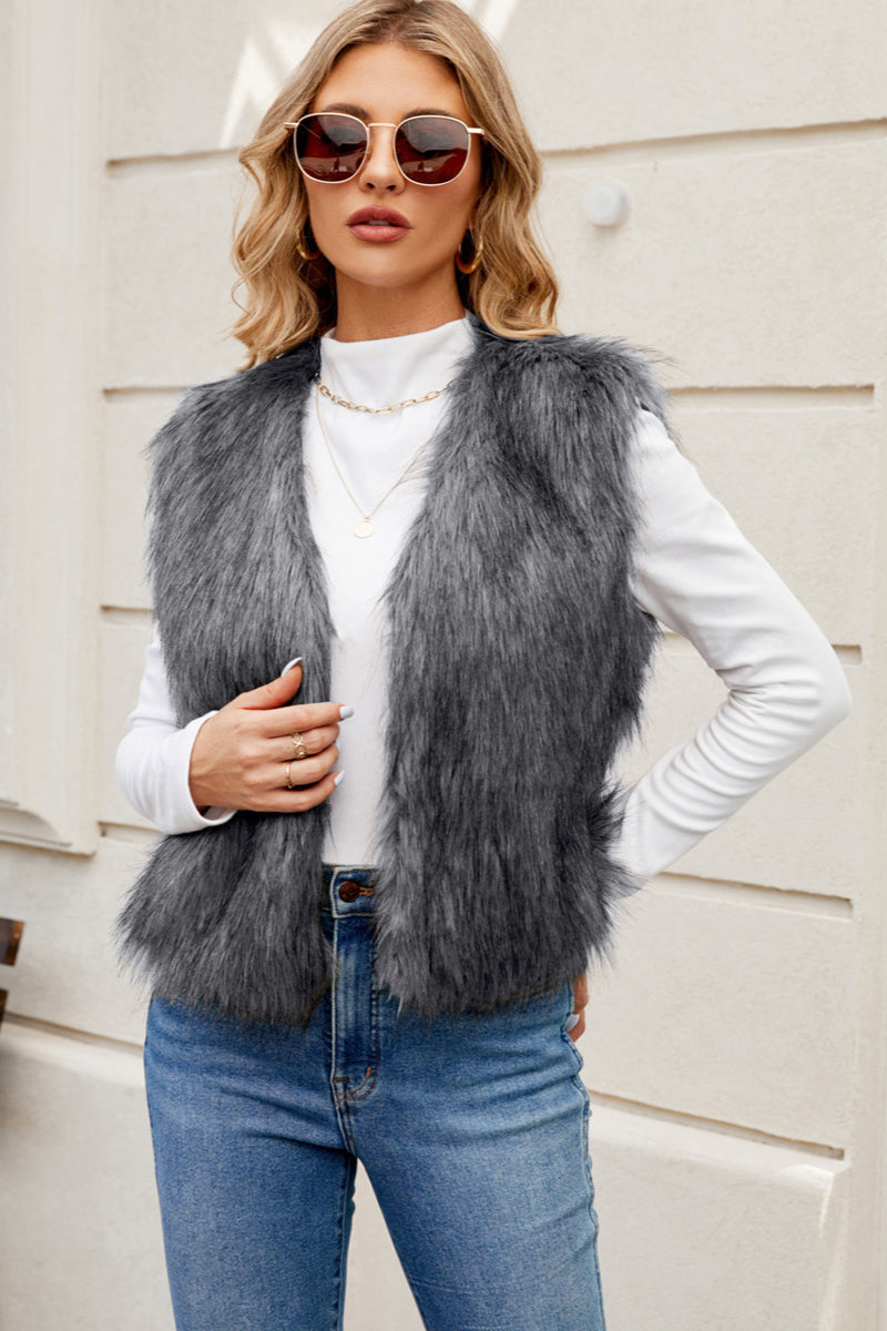 Drune | Faux Fur Weste Elegant und Zeitlos Weicher Komfort