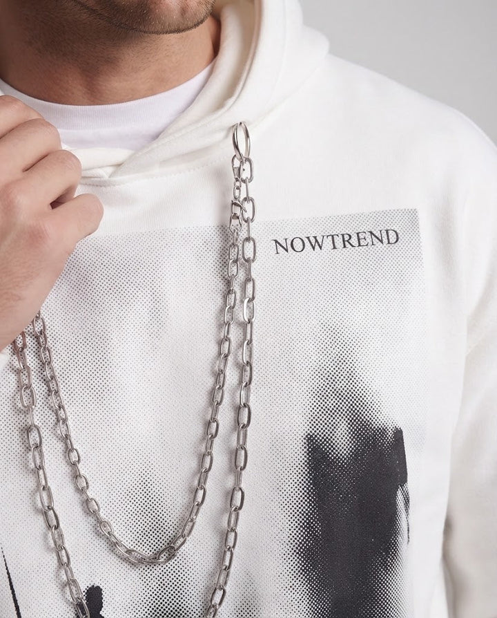 Herrenmode Hoodie mit kreativem Druck Drune