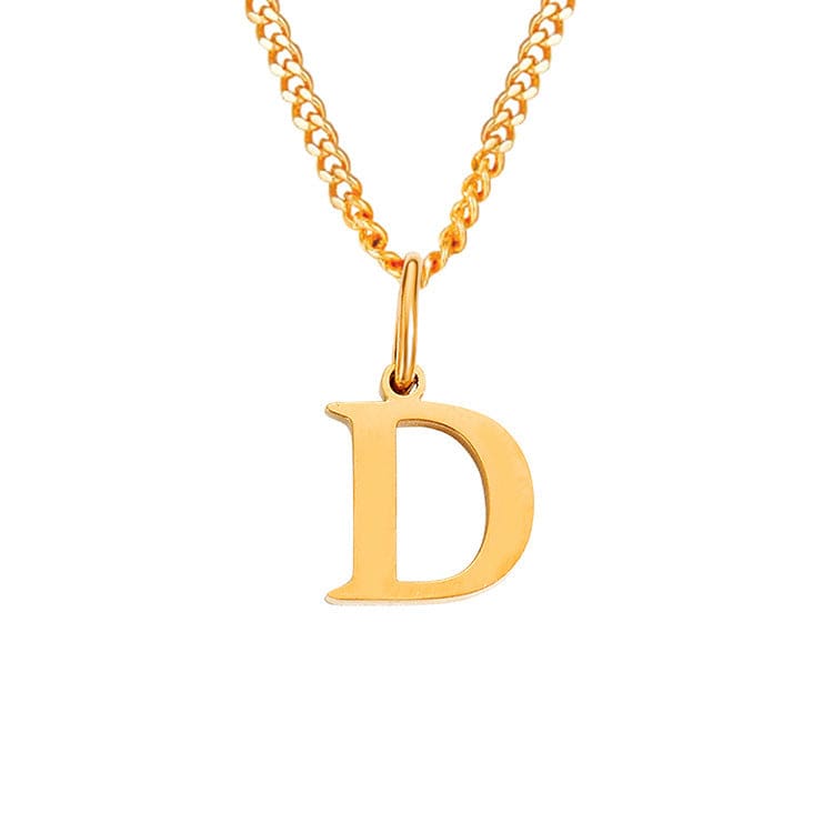 Drune | Buchstaben All Match 14k Edelstahl Halskette