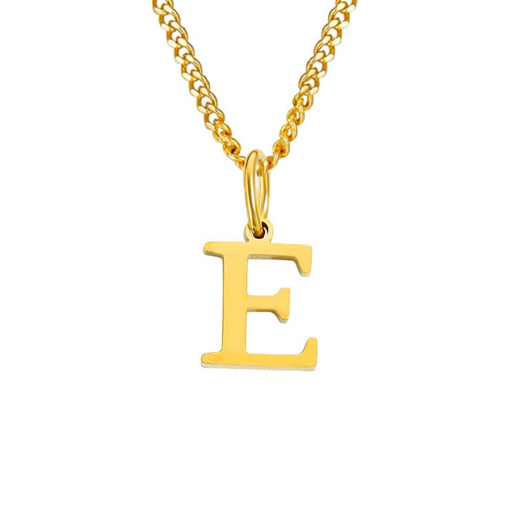Drune | Buchstaben All Match 14k Edelstahl Halskette