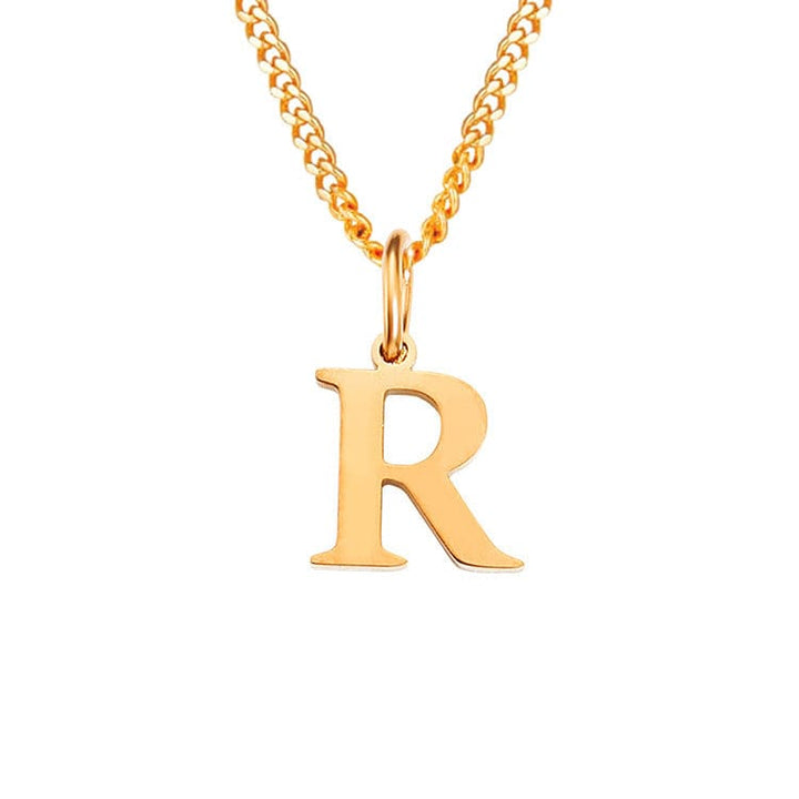 Drune | Buchstaben All Match 14k Edelstahl Halskette