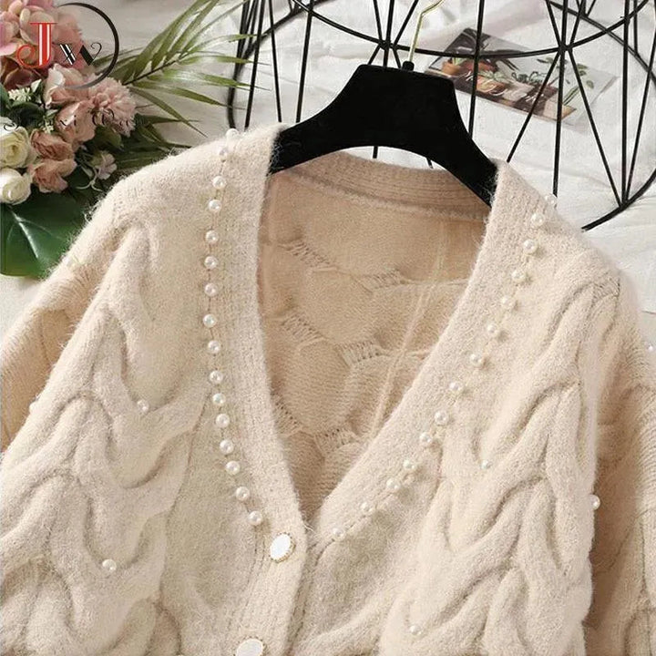 Drune | Legere Damen Strickjackes Pullover