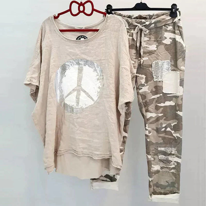 Drune | Zweiteiliges Camouflage Outfit Für Damen Trendiges Outfit