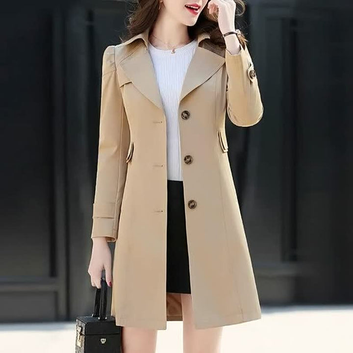 Drune | Eleganter langer Trenchcoat - Bequem & Warm