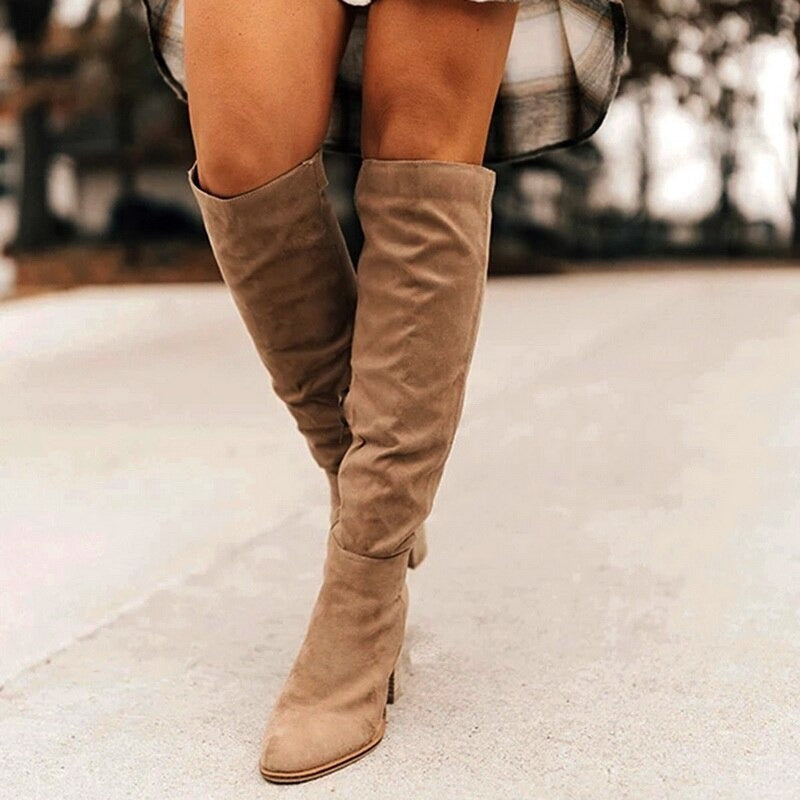 Drune | Damenstiefel Mit Blockabsatz - Winter