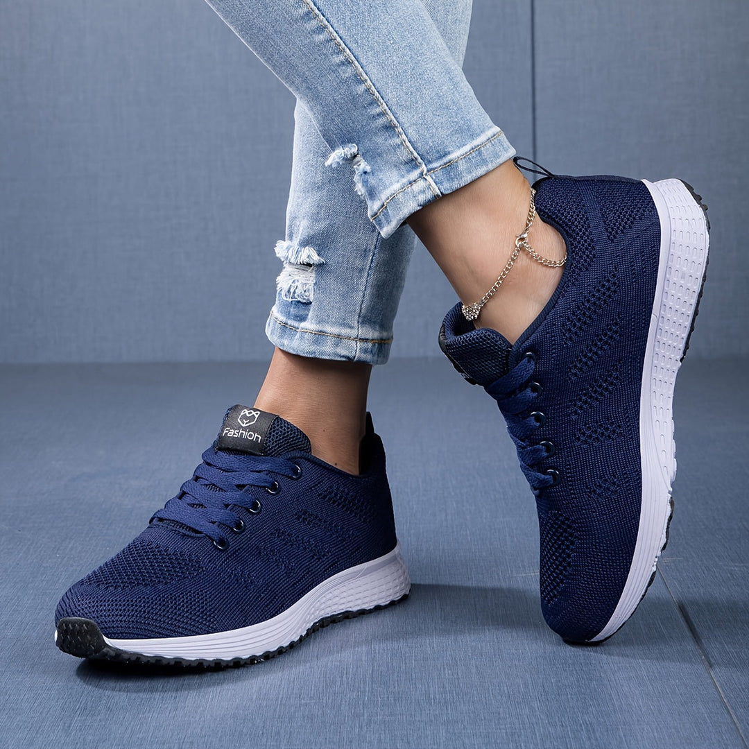Bequeme Atmungsaktive Damen Alltag Leichte Lauf Sneaker Drune