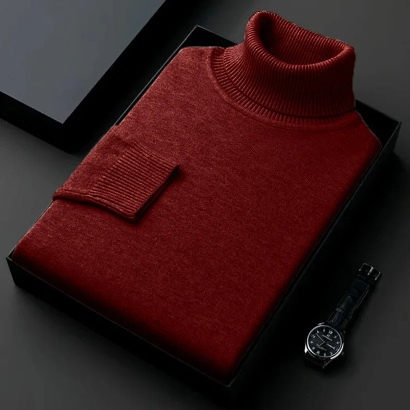 Drune | Kaschmir Baumwoll Mischung Rollkragenpullover Für Männer