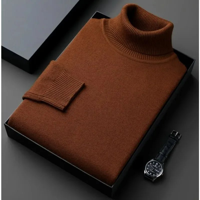 Drune | Kaschmir Baumwoll Mischung Rollkragenpullover Für Männer