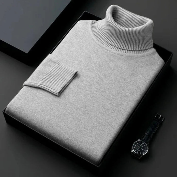 Drune | Kaschmir Baumwoll Mischung Rollkragenpullover Für Männer