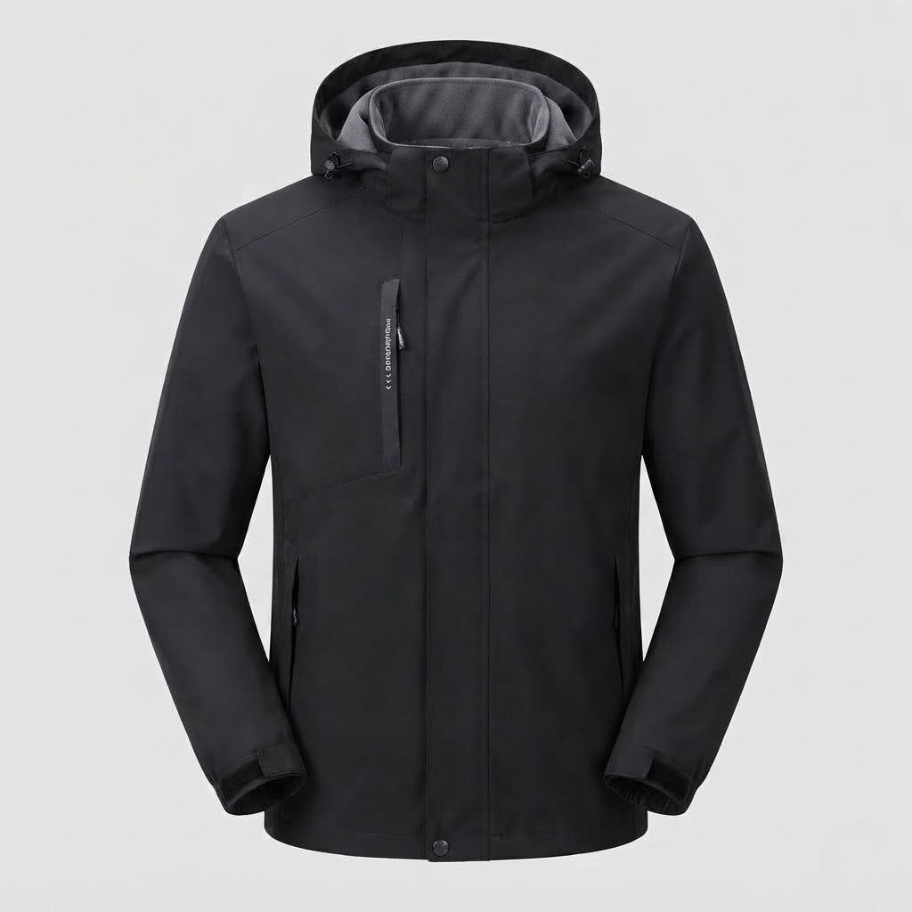 Leichte Outdoor-Jacke für Herren mit verstellbarer Kapuze Drune