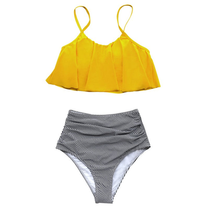 Drune | Bunter Bikini mit Rüschen