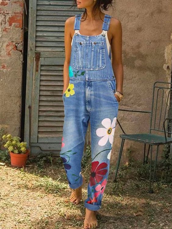 Drune | Ärmelloser Denim-Overall