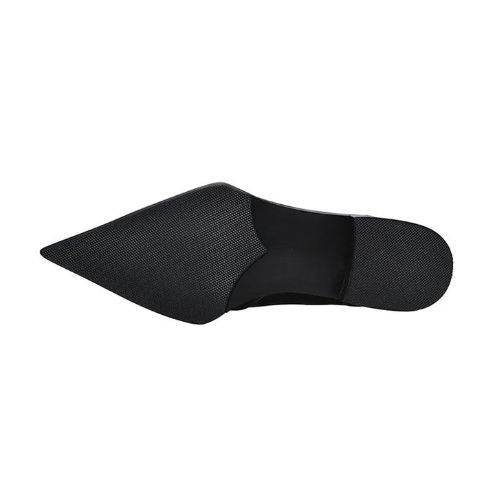 Drune | Schwarze Stiefeletten mit niedrigem Absatz für Damen