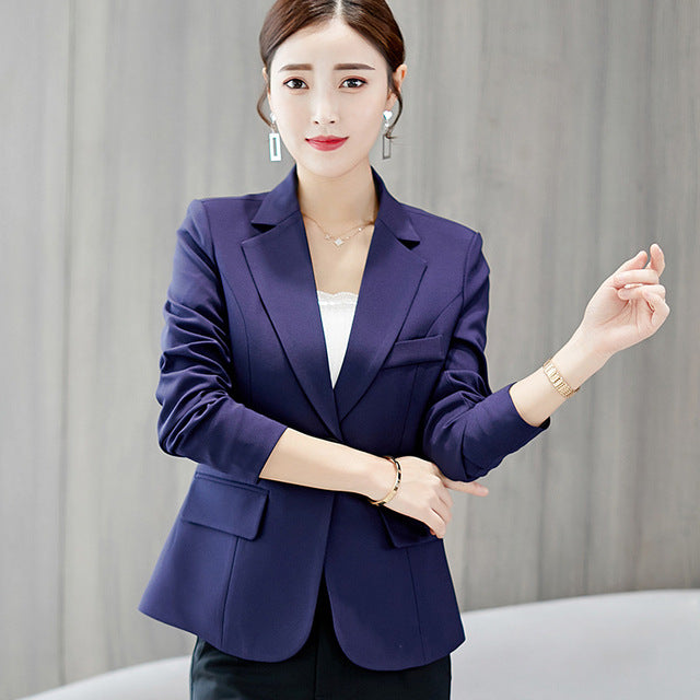 Drune | Schwarzer Blazer für Damen Bürojacke Anzug Taschen Jacken