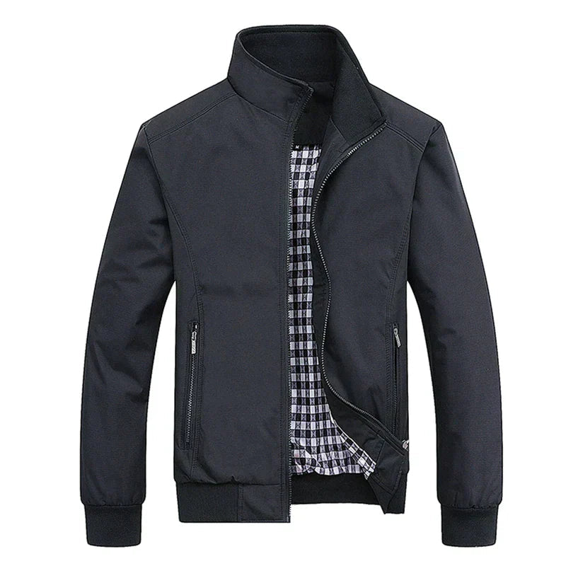 Drune | Herrenjacke mit Reißverschlussdetail