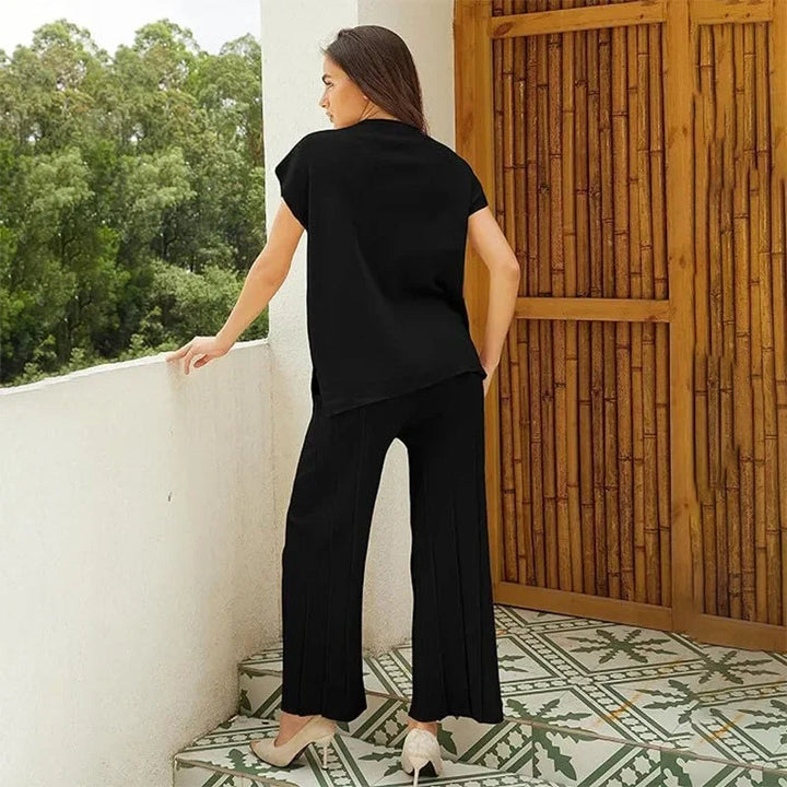 Drune | Elegantes Deuxteiligen Set mit Weiten Beinen